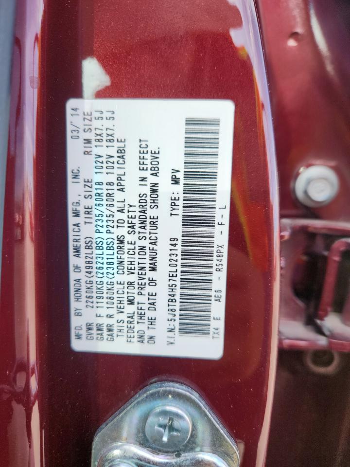 2014 Acura Rdx Technology VIN: 5J8TB4H57EL023149 Lot: 71112625