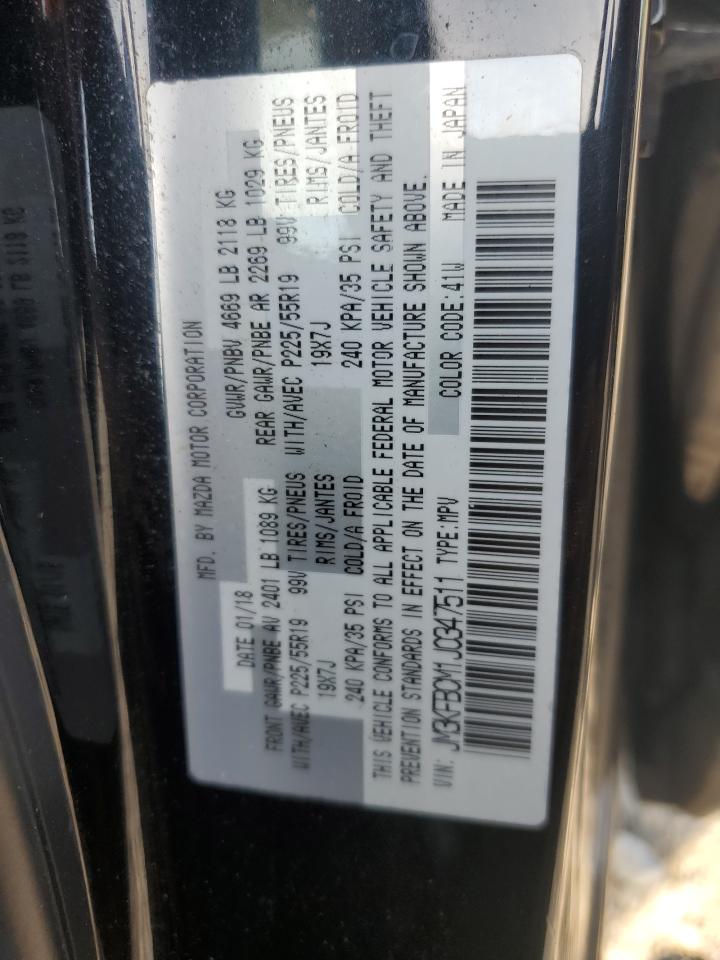 2018 Mazda Cx-5 Touring VIN: JM3KFBCM1J0347511 Lot: 80630745