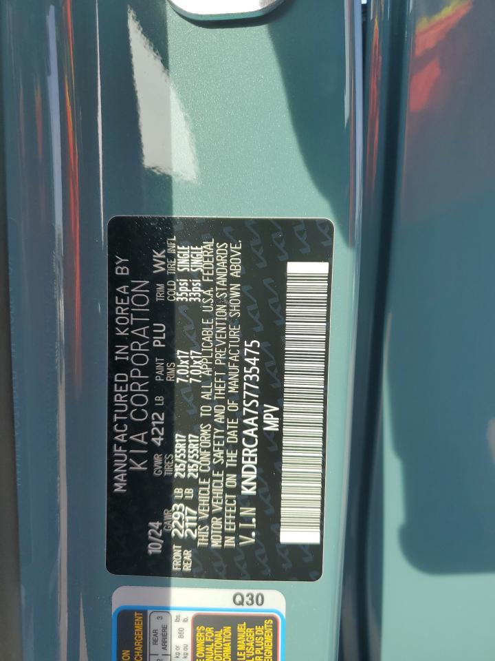 2025 Kia Seltos Ex VIN: KNDERCAA7S7735475 Lot: 80351175