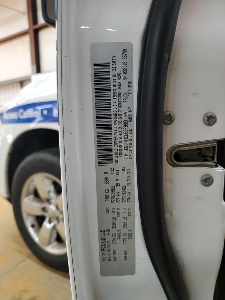 2018 Ram 1500 St VIN: 1C6RR7FG3JS273683 Lot: 80836895