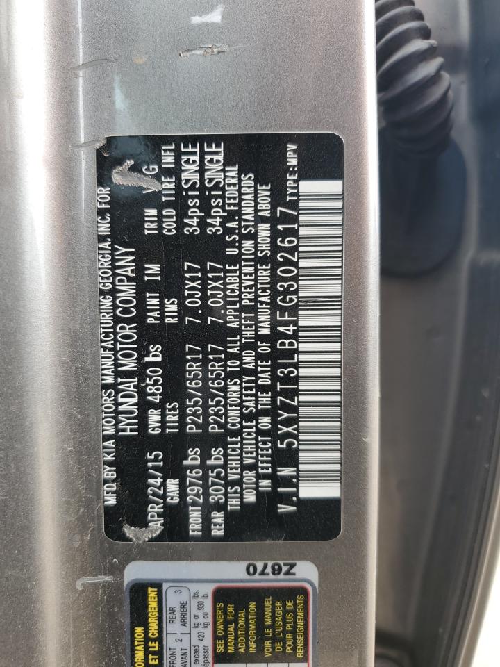 2015 Hyundai Santa Fe Sport VIN: 5XYZT3LB4FG302617 Lot: 81051335