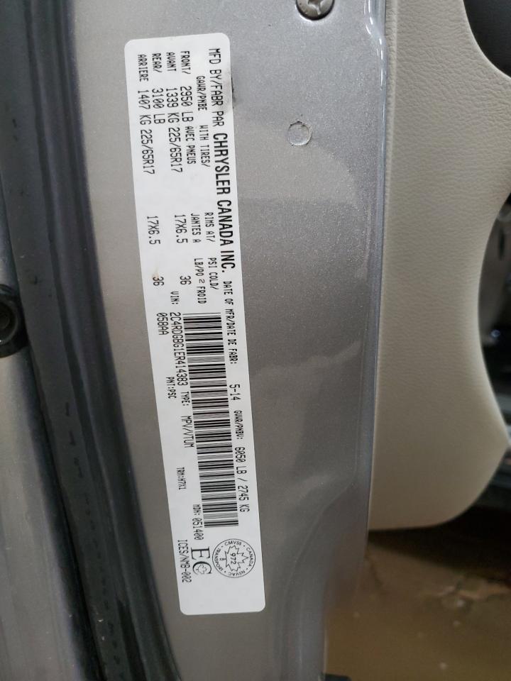 2014 Dodge Grand Caravan Se VIN: 2C4RDGBG1ER414383 Lot: 80276885