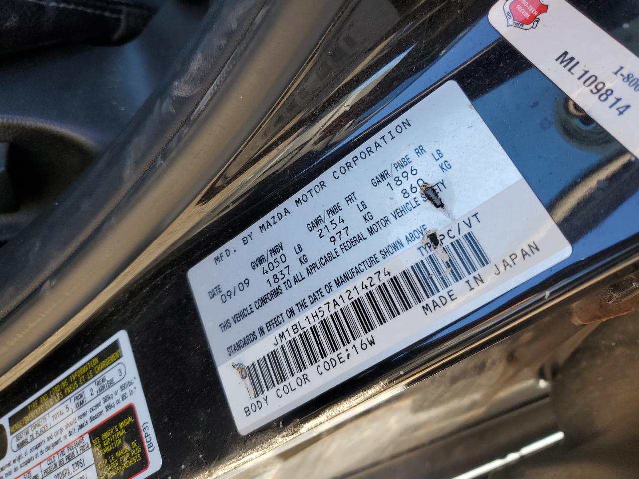 2010 Mazda 3 S VIN: JM1BL1H57A1214274 Lot: 81477495