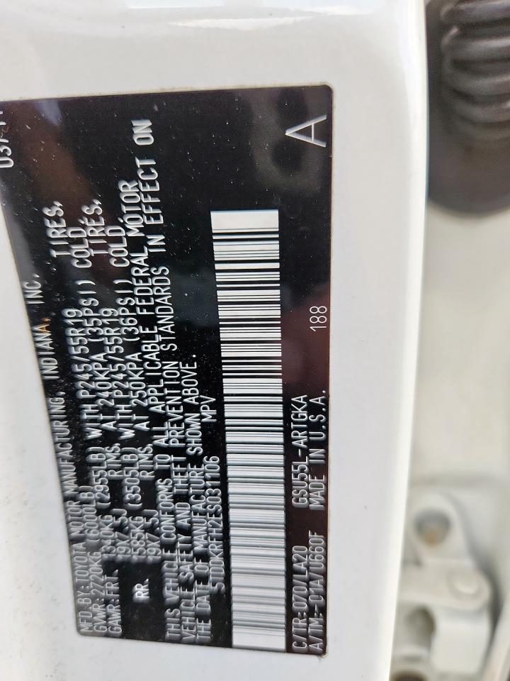 2014 Toyota Highlander Limited VIN: 5TDDKRFH2ES031106 Lot: 80952605