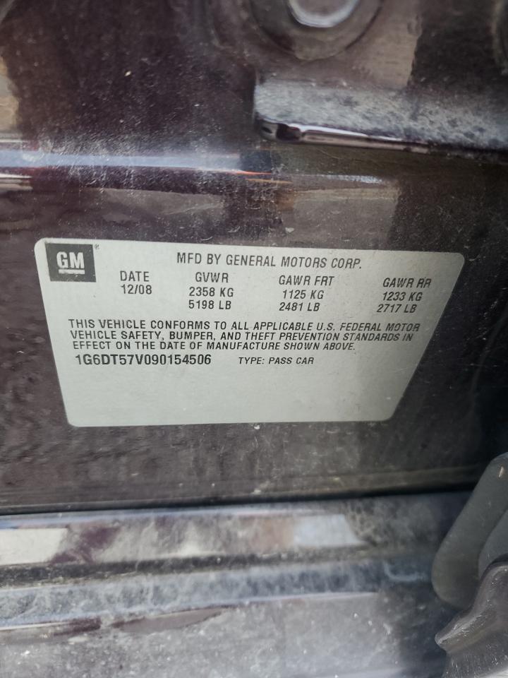 2009 Cadillac Cts Hi Feature V6 VIN: 1G6DT57V090154506 Lot: 80441545