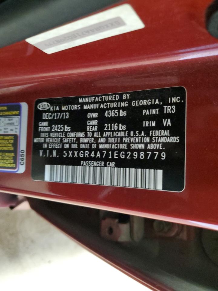 2014 Kia Optima Sx VIN: 5XXGR4A71EG298779 Lot: 81411075