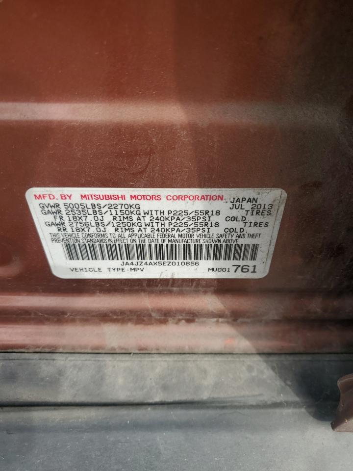 2014 Mitsubishi Outlander Gt VIN: JA4JZ4AX5EZ010856 Lot: 84698575