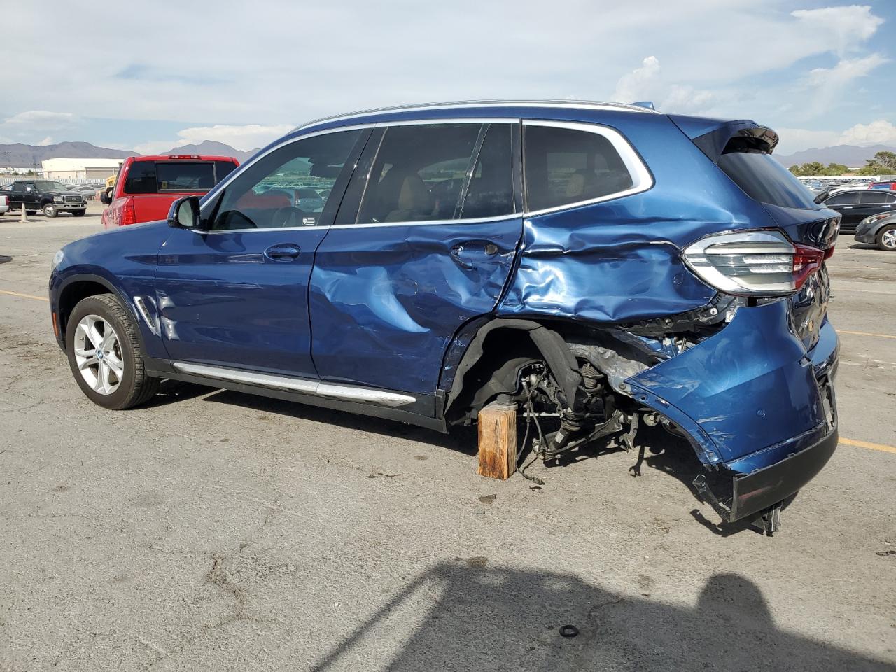 2020 BMW X3 Sdrive30I blue null gas 5UXTY3C00L9C68115 photo #3