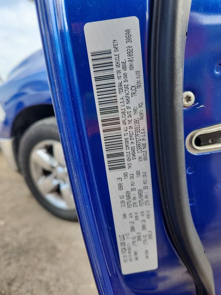 2015 Ram 1500 Slt VIN: 1C6RR7GT7FS551391 Lot: 84270665