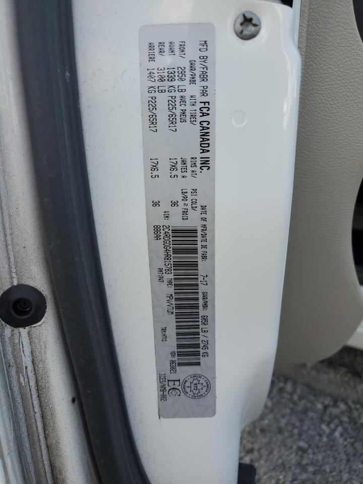 2017 Dodge Grand Caravan Crew VIN: 2C4RDGDG4HR815783 Lot: 71597655