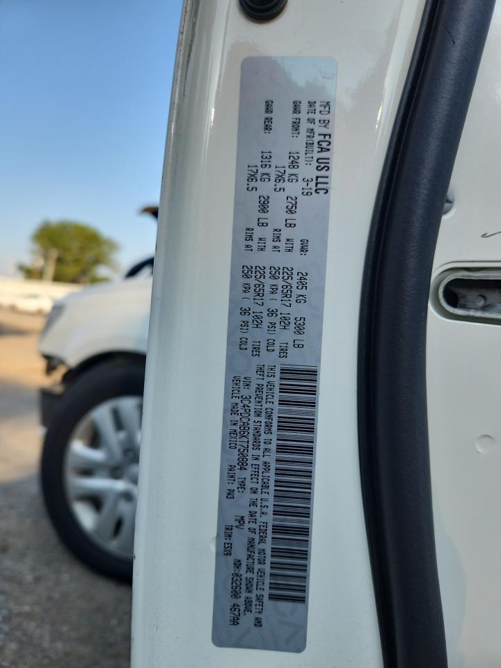 2019 Dodge Journey Se VIN: 3C4PDCAB6KT750884 Lot: 80571055