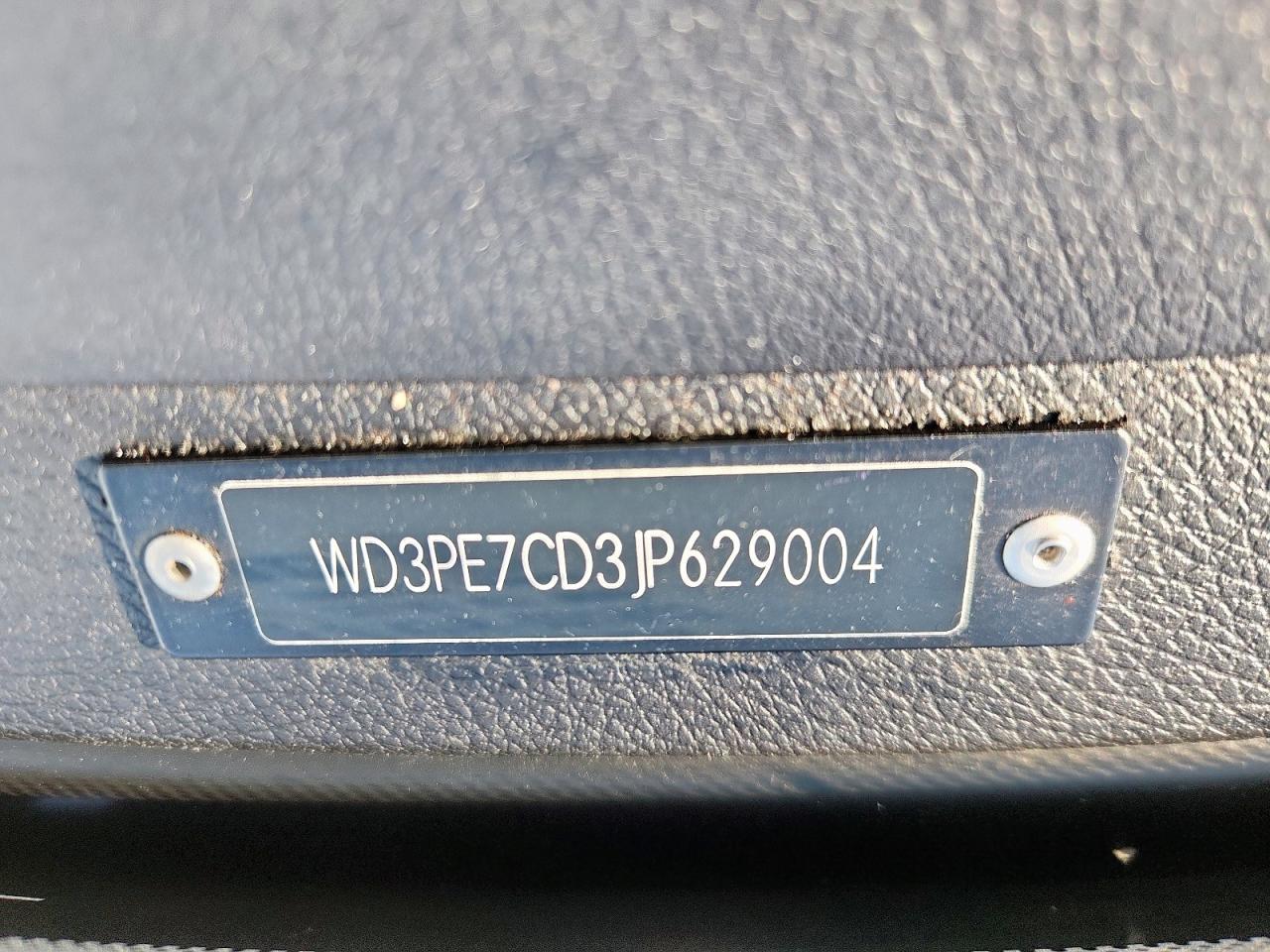 2018 Mercedes-Benz Sprinter 2500 VIN: WD3PE7CD3JP629004 Lot: 81653365