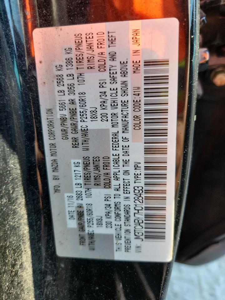 2017 Mazda Cx-9 Sport VIN: JM3TCABY7H0128493 Lot: 71452865