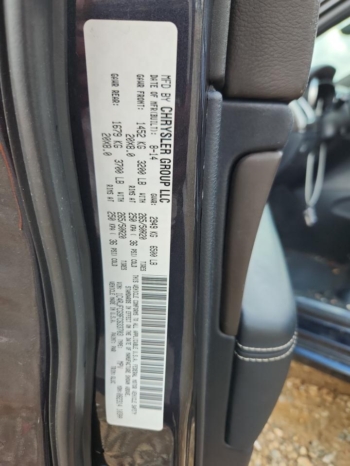 2015 Jeep Grand Cherokee Overland VIN: 1C4RJFCG9FC633703 Lot: 83843635
