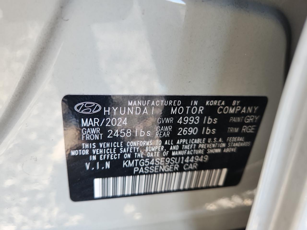 2025 Genesis G70 Sport Advanced VIN: KMTG54SE9SU144949 Lot: 81021135