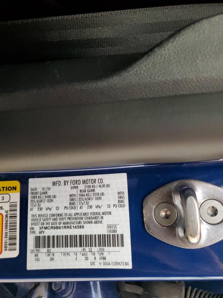 2024 Ford Bronco Sport Big Bend VIN: 3FMCR9B61RRE16589 Lot: 81770465