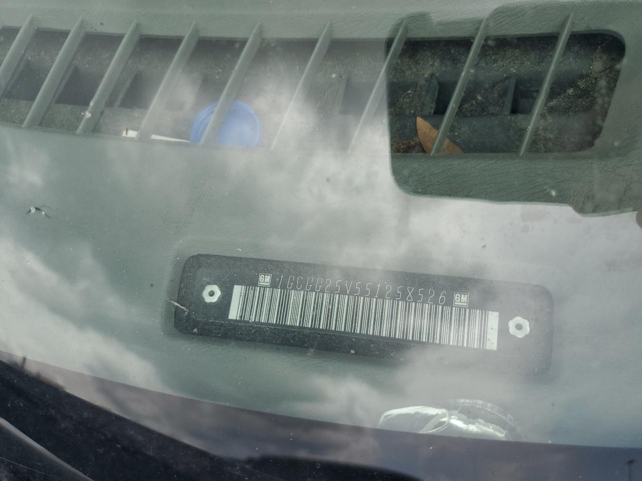 2005 Chevrolet Express G2500 VIN: 1GCGG25V551258526 Lot: 71611725