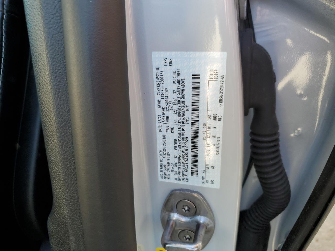 2025 Lincoln Corsair Premiere VIN: 5LMCJ1DA4SUL09929 Lot: 80499195