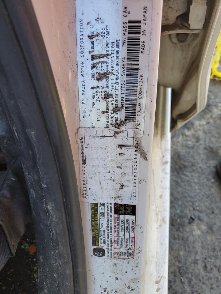 2012 Mazda 3 I VIN: JM1BL1V75C1568674 Lot: 80578655