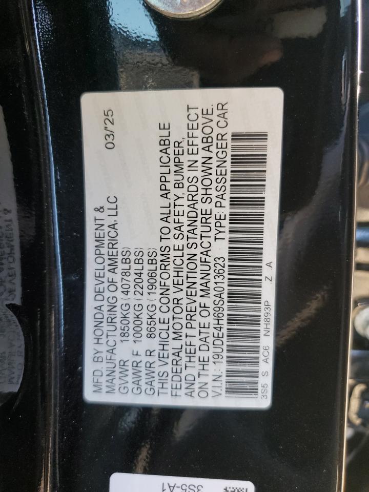 2025 Acura Integra A-Spec Tech VIN: 19UDE4H69SA013623 Lot: 81863975