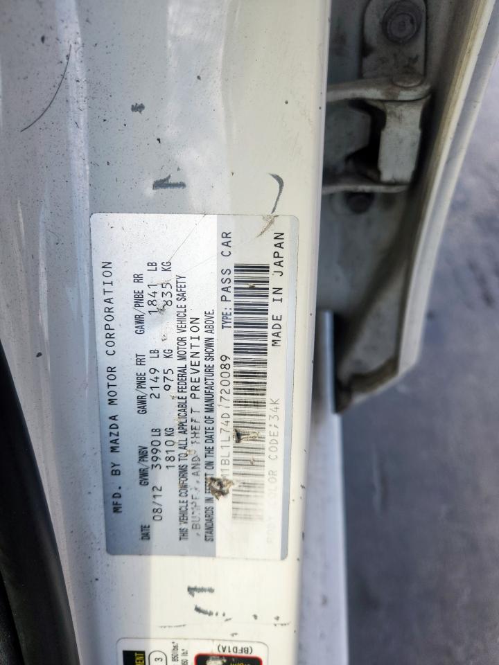 2013 Mazda 3 I VIN: JM1BL1L74D1720089 Lot: 83868045