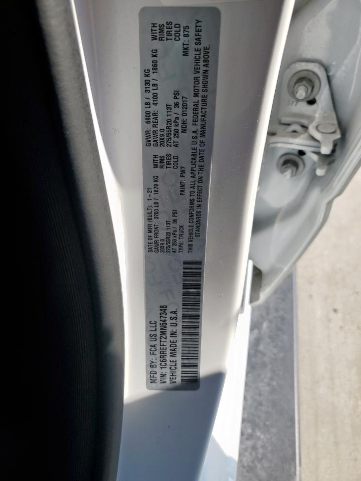 2021 Ram 1500 Big Horn/Lone Star VIN: 1C6RREFT2MN647348 Lot: 84732565