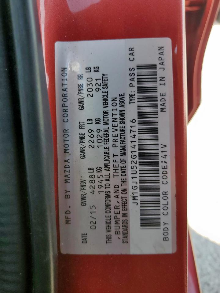 2016 Mazda 6 Sport VIN: JM1GJ1U52G1414716 Lot: 70334925