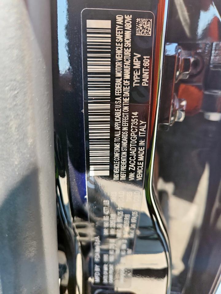 2016 Jeep Renegade Limited VIN: ZACCJADT0GPC73514 Lot: 72074745