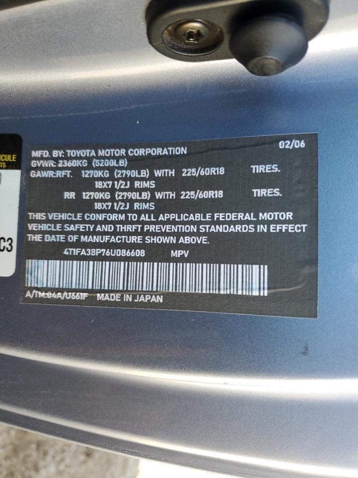 2005 Toyota Camry Solara Se VIN: 4T1FA38P76U086608 Lot: 84013725