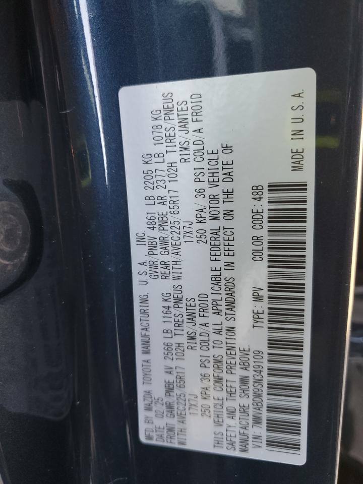 2025 Mazda Cx-50 Premium VIN: 7MMVABDM9SN349109 Lot: 81549355
