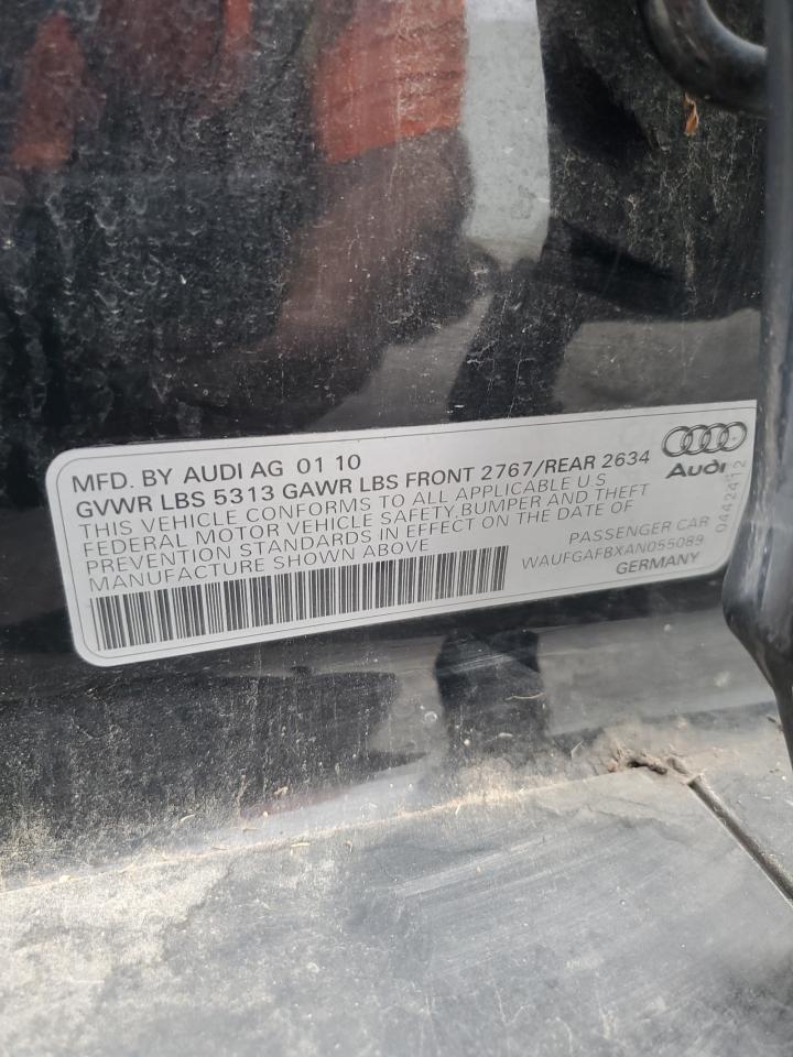 2010 Audi A6 Premium Plus VIN: WAUFGAFBXAN055089 Lot: 71125595