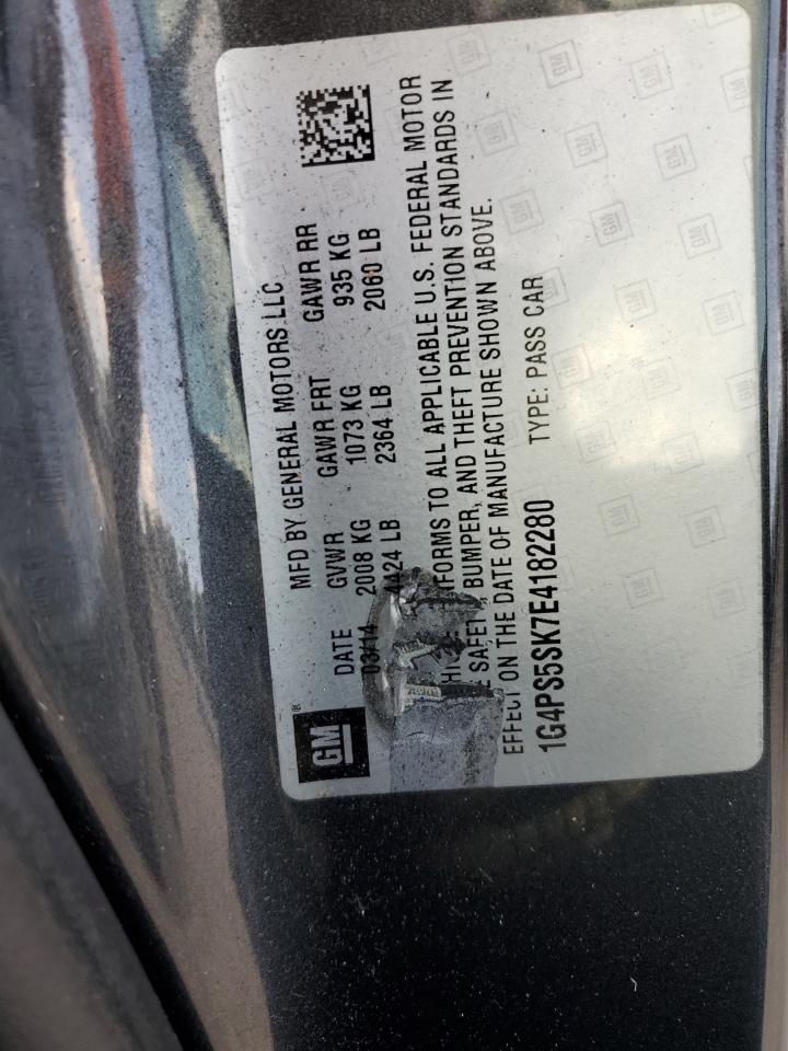 2014 Buick Verano VIN: 1G4PS5SK7E4182280 Lot: 81347695