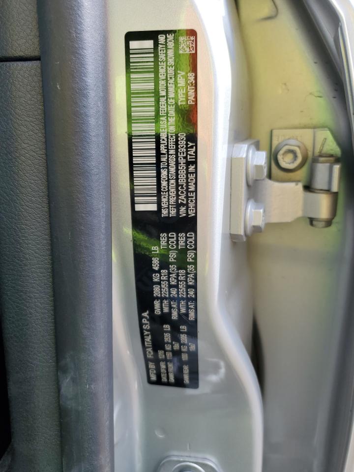 2017 Jeep Renegade Latitude VIN: ZACCJBBB5HPE93930 Lot: 80569965