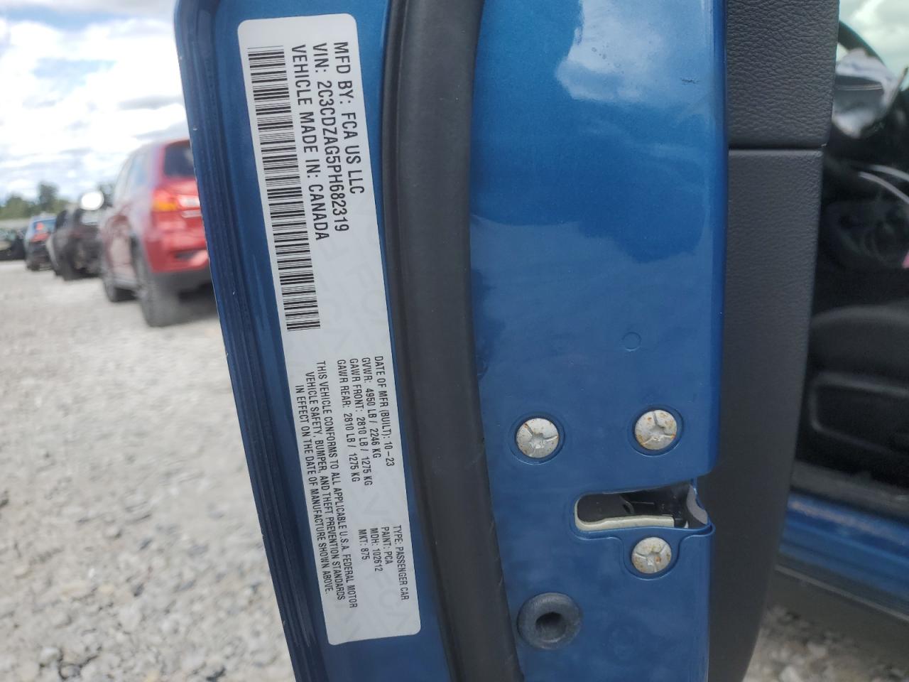 2023 Dodge Challenger Sxt VIN: 2C3CDZAG5PH682319 Lot: 71497155