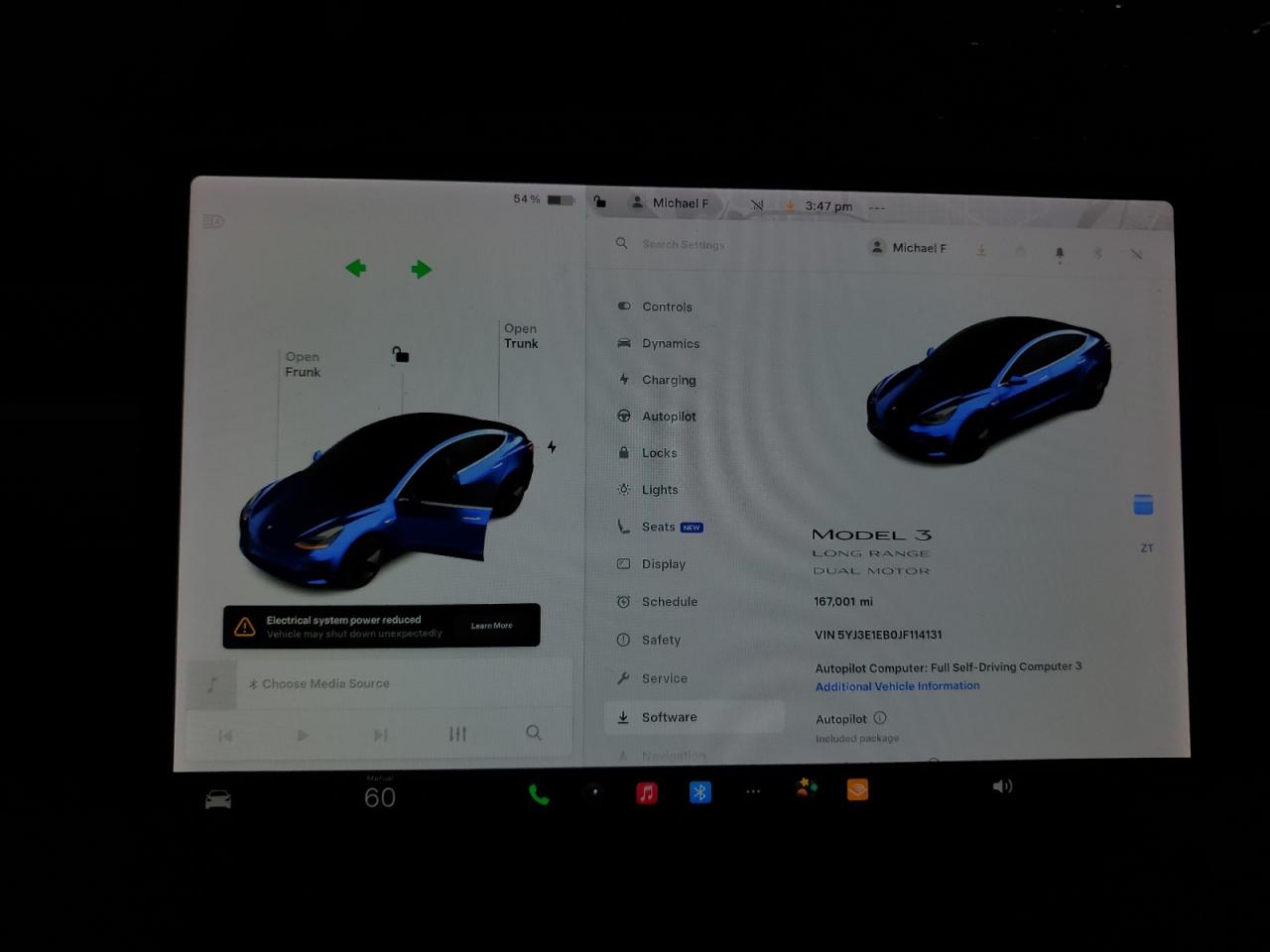 2018 Tesla Model 3 VIN: 5YJ3E1EB0JF114131 Lot: 84250095