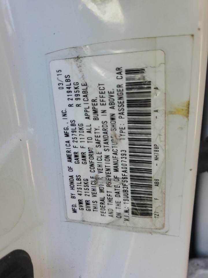 2015 Acura Tlx Tech VIN: 19UUB3F56FA007393 Lot: 71033615