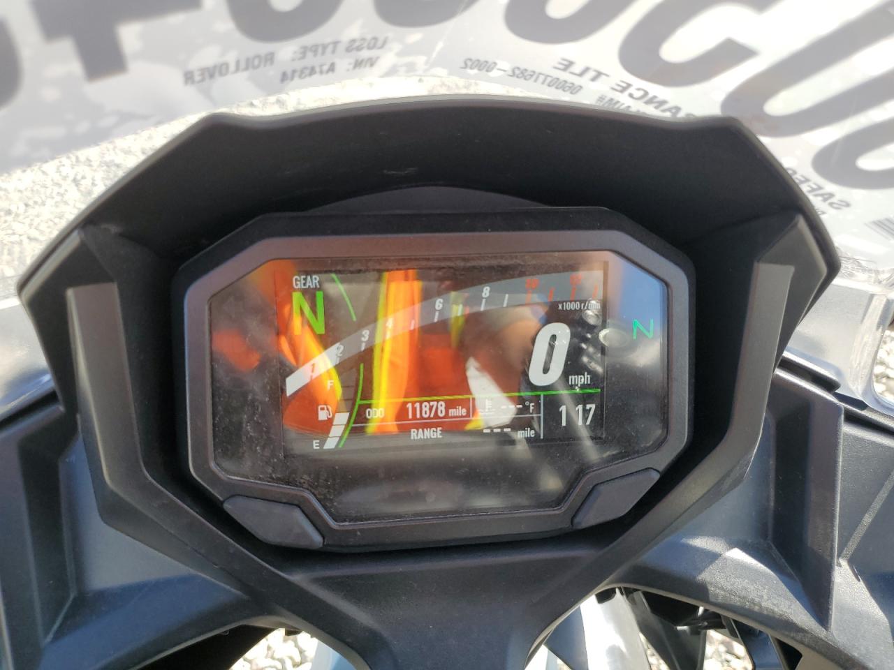 2022 Kawasaki Ex650 N VIN: ML5EXEN1XNDA74314 Lot: 80308945