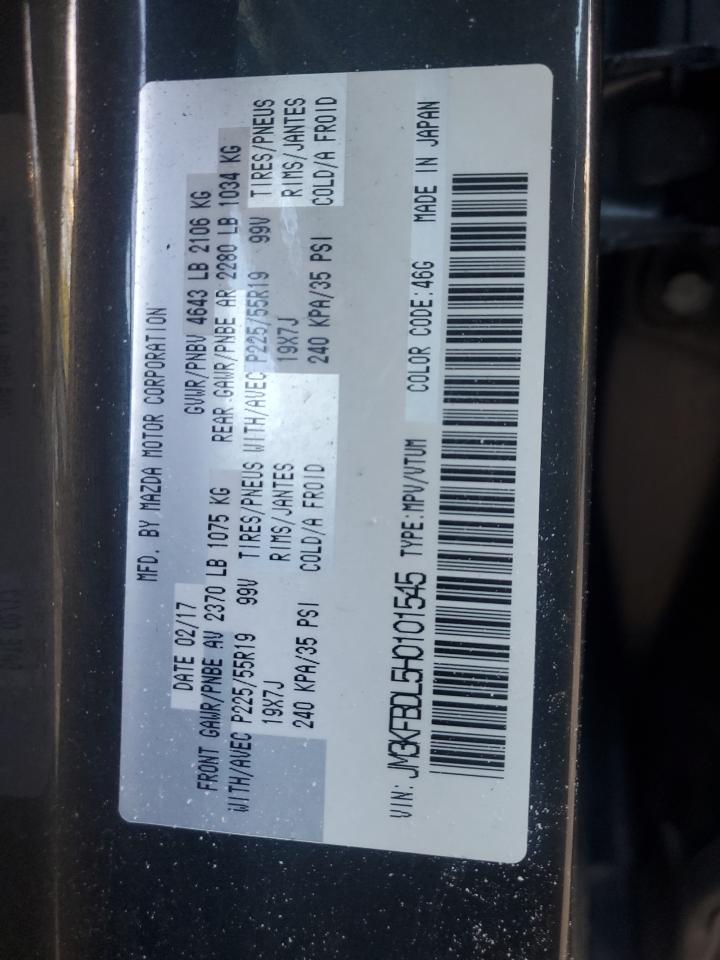 2017 Mazda Cx-5 Grand Touring VIN: JM3KFBDL5H0101545 Lot: 81404515