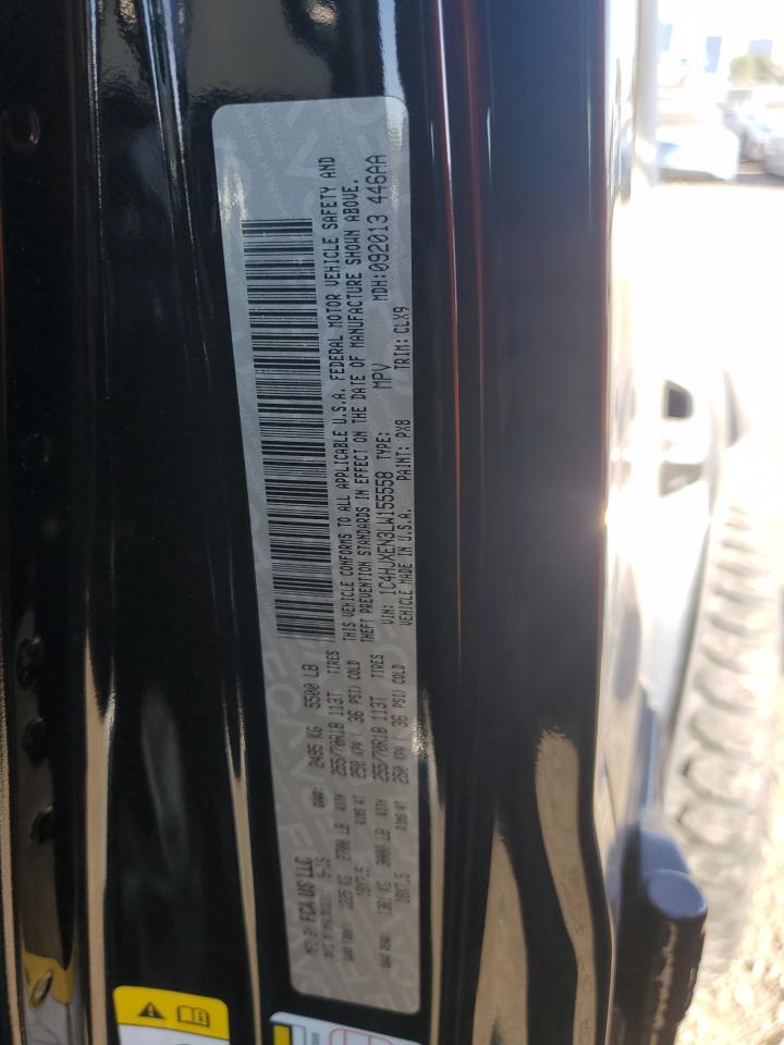 2020 Jeep Wrangler Unlimited Sahara VIN: 1C4HJXEN3LW155558 Lot: 81193055