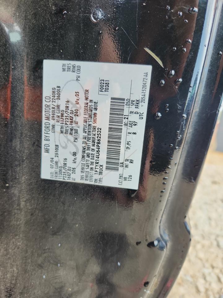 2004 Ford Ranger Super Cab VIN: 1FTYR14U64PB62532 Lot: 80950045