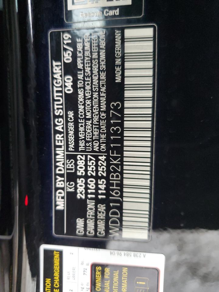 2019 Mercedes-Benz E 450 VIN: WDD1J6HB2KF113173 Lot: 81455295