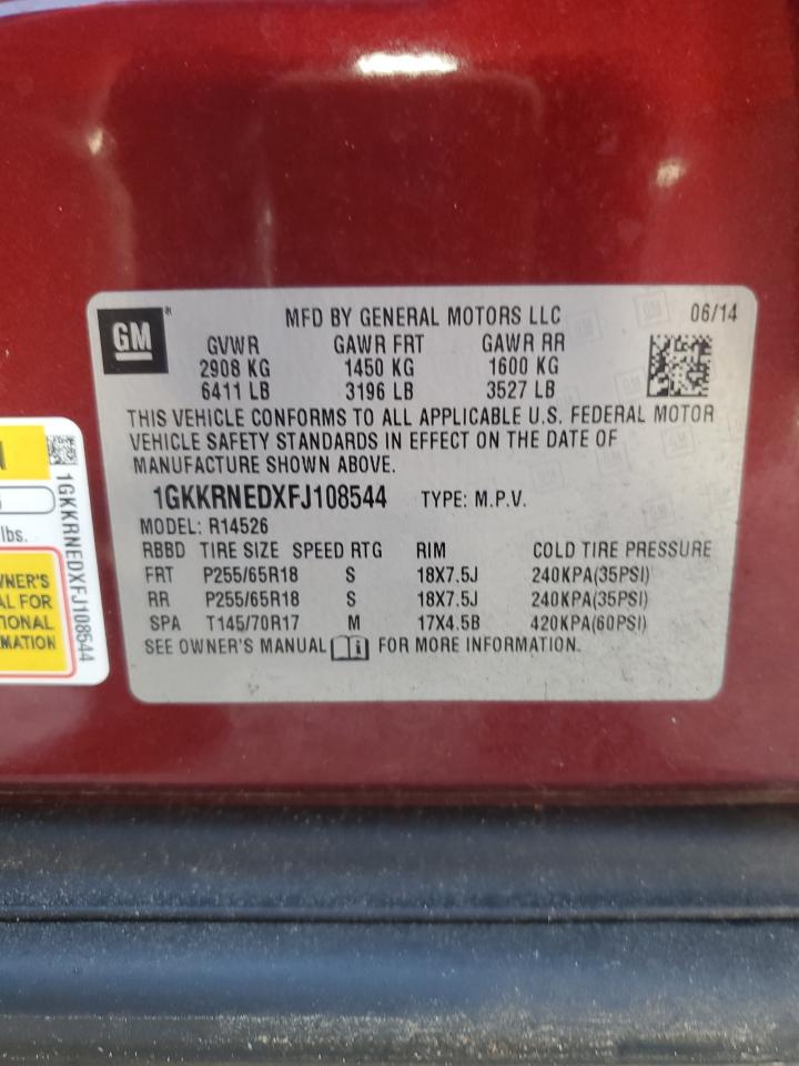 2015 GMC Acadia Sle VIN: 1GKKRNEDXFJ108544 Lot: 71200025