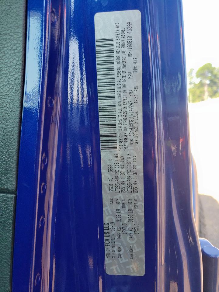 2020 Jeep Wrangler Unlimited Rubicon VIN: 1C4HJXFG1LW147247 Lot: 71509045