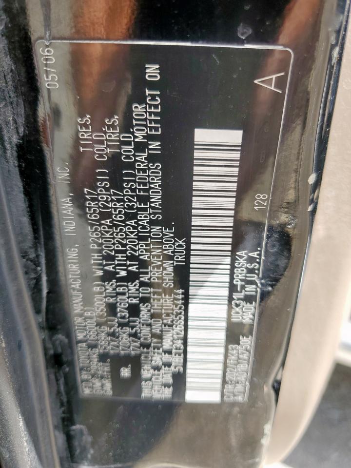 2006 Toyota Tundra Double Cab Sr5 VIN: 5TBET34126S535444 Lot: 80375255