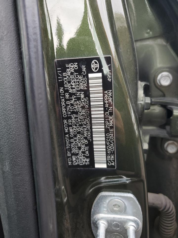 2012 Toyota Scion Xd VIN: JTKKU4B45C1019025 Lot: 81054335