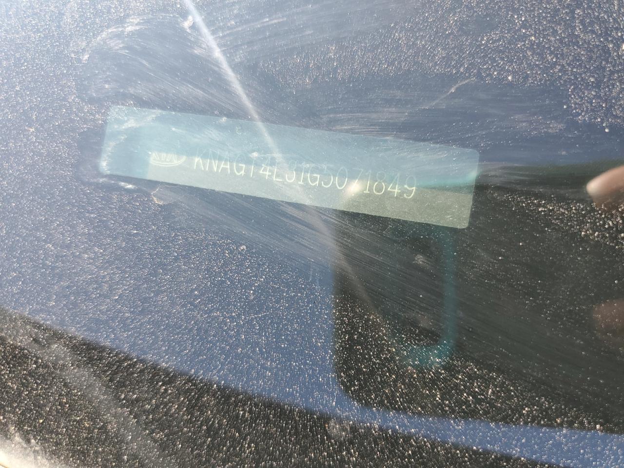 2016 Kia Optima Lx VIN: KNAGT4L31G5071849 Lot: 81896685