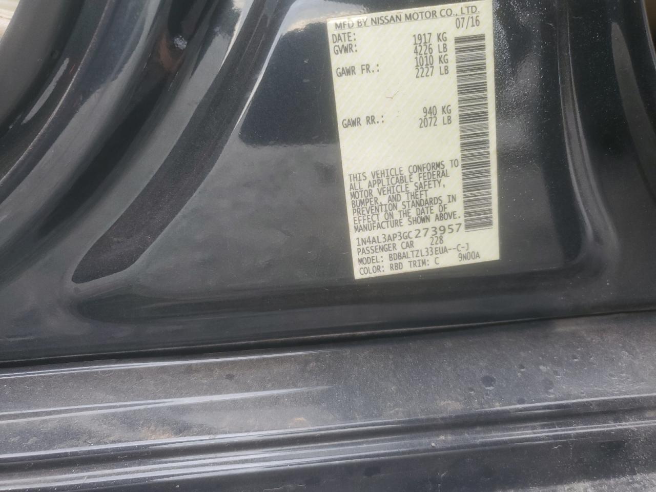 2016 Nissan Altima 2.5 VIN: 1N4AL3AP3GC273957 Lot: 82101315