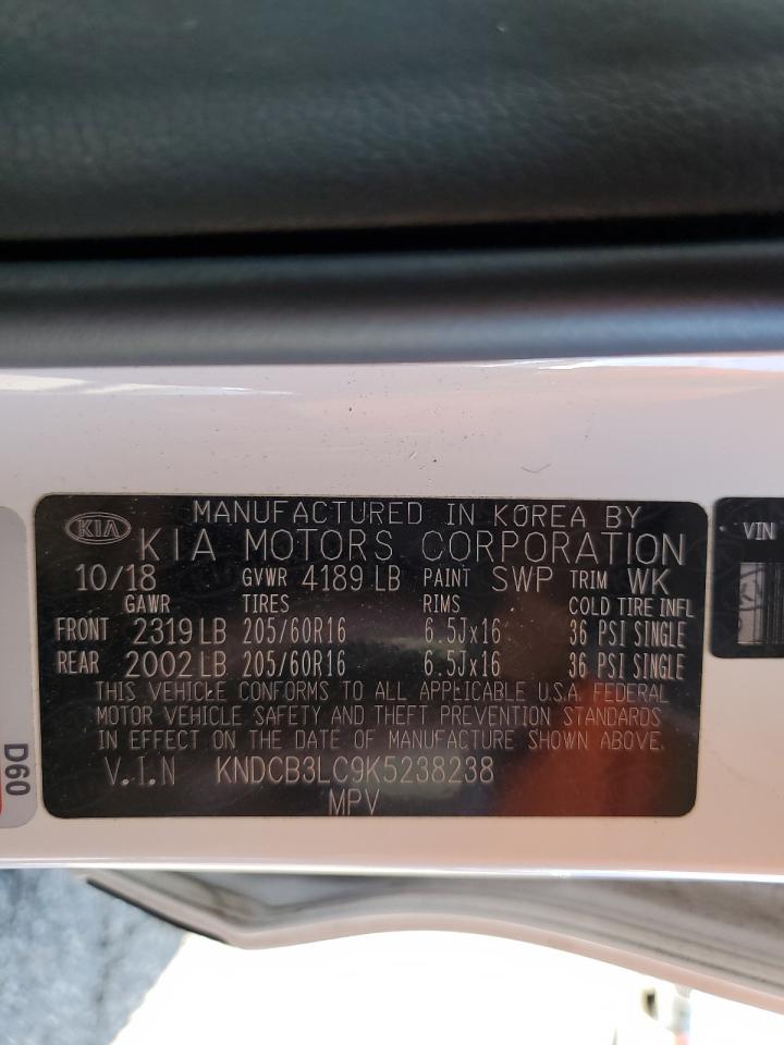 2019 Kia Niro Fe VIN: KNDCB3LC9K5238238 Lot: 71094325