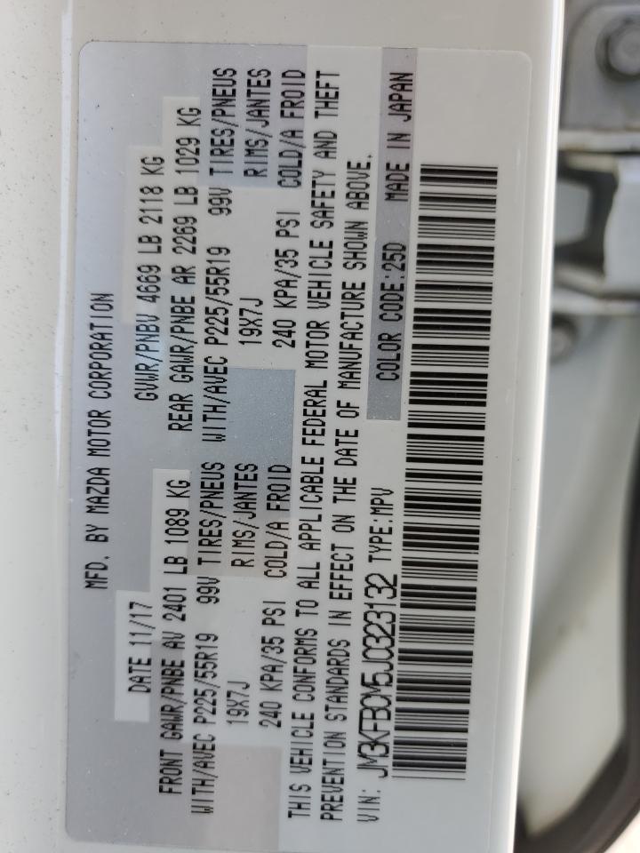 2018 Mazda Cx-5 Touring VIN: JM3KFBCM5J0323132 Lot: 71414205