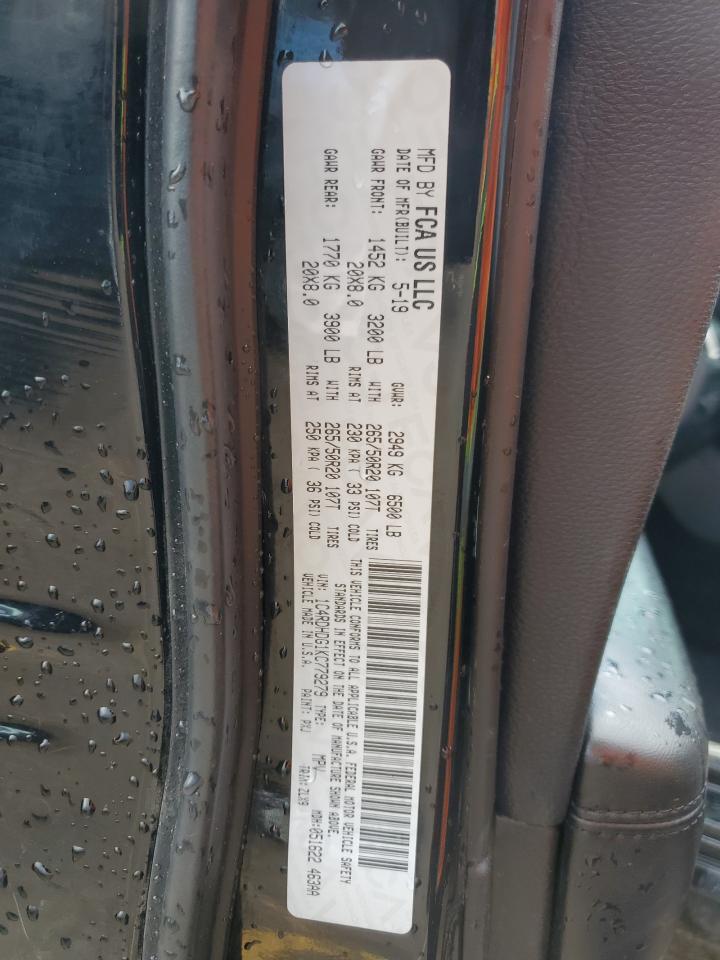 2019 Dodge Durango Gt VIN: 1C4RDHDG1KC779279 Lot: 81115055